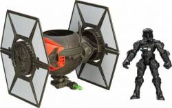 HASBRO HERO MASHERS STAR WARS THE FORCE AWAKENS - FIRST ORDER SPECIAL FORCES TIE FIGHTER &FIRST ORDER TIE FIGHTER PILOT (B3703)