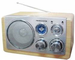 Ραδιόφωνο ξύλινο NR7088