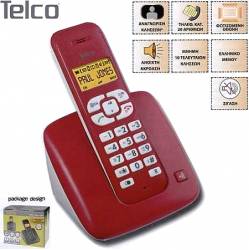 TELCO ασύρματο τηλέφωνο SOLAS 1500 RED