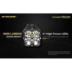 NITECORE Concept 2, 6500 lumens ΦΑΚΟΣ LED