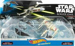 Mattel Hot Wheels Starships: Star Wars TIE Strike  vs. X-wing Fighter Red Five (DXM38)