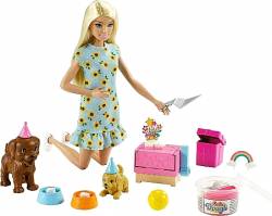 Barbie - Κούκλα Και Κουτάβια Πάρτι Γενεθλίων (GXV75)